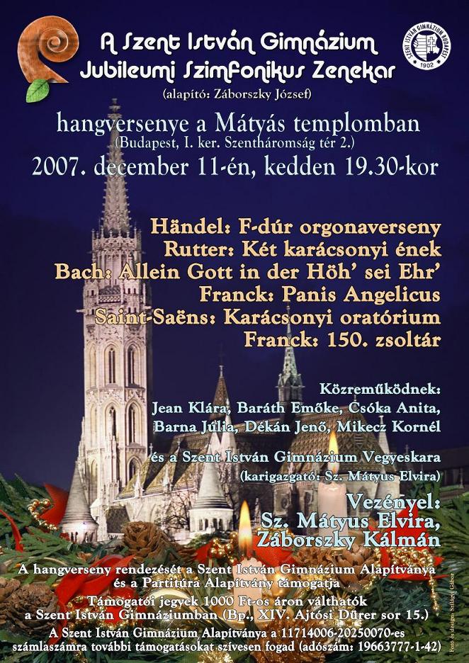2007.12.11. M�ty�s templom vez: Z�borszky K�lm�n