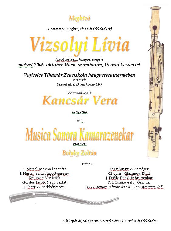 Vizsolyi Lívia koncertje